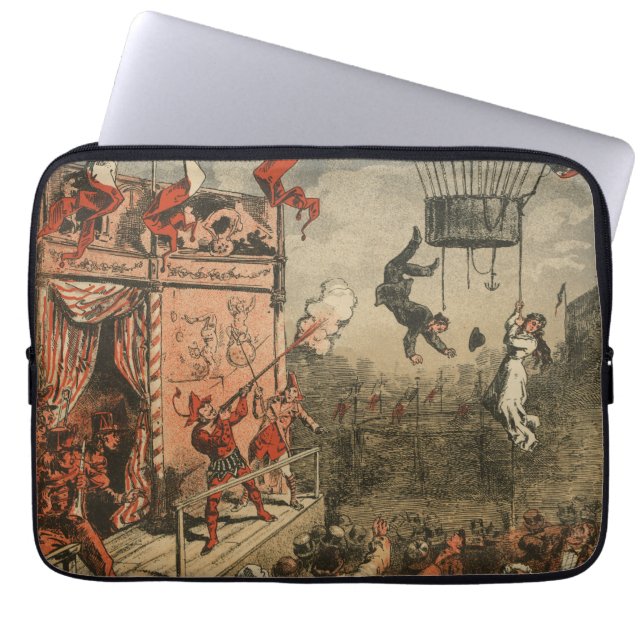 Housse Pour Ordinateur Portable Impression Humoristique D'Un Interprète Théâtral (Devant)