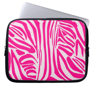 Housse Pour Ordinateur Portable Impression zèbre rose
