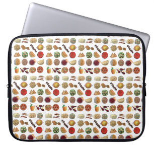 Housse Pour Ordinateur Portable Indian Foods Plats Cuisine indienne Illustration