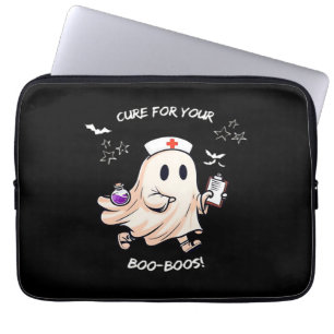 Housse Pour Ordinateur Portable Infirmière fantôme avec potion magique - Cure pour