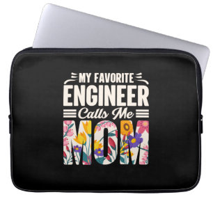 Housse Pour Ordinateur Portable Ingénieur Mon ingénieur favori m'appelle maman