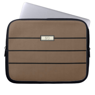 Housse Pour Ordinateur Portable Initiales Monogrammes Classiques Modernes Design B