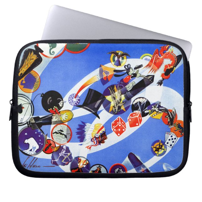 Housse Pour Ordinateur Portable Insigne de l'escadron (Devant)