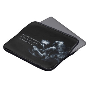 Housse Pour Ordinateur Portable Instructeur de Yoga Méditation Lotus Pose Lumineus