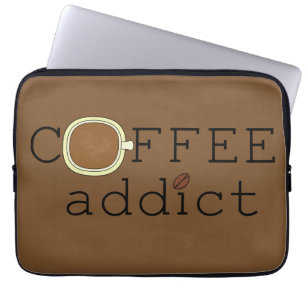 Housse Pour Ordinateur Portable Intoxiqué de café - choisissez la couleur