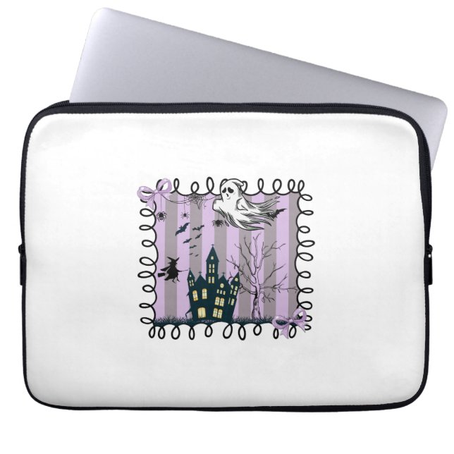 Housse Pour Ordinateur Portable Iridescente Coquette Halloween (Devant)