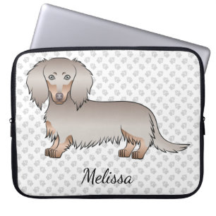 Housse Pour Ordinateur Portable Isabella Et Tan Long Cheveux Chien Dachshund & Tex