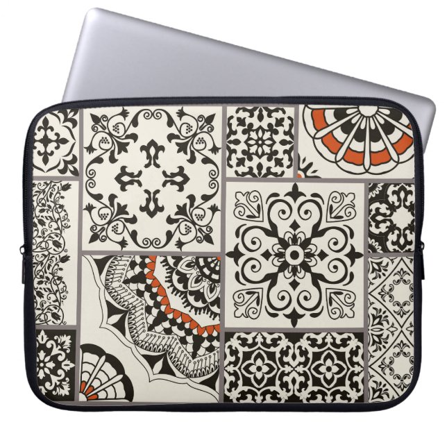 Housse Pour Ordinateur Portable Islam Arabe Majolica Carreaux (Devant)