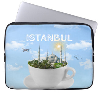 Housse Pour Ordinateur Portable Istanbul dans un Teacup - Skyline - Cadeau turc