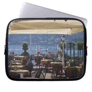 Housse Pour Ordinateur Portable Italie, Province de Côme, Bellagio. Café Lakesid