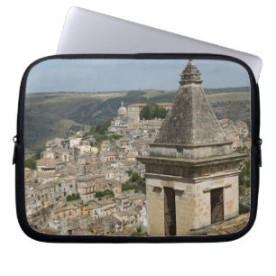 Housse Pour Ordinateur Portable ITALIE, Sicile, RAGUSA IBLA : Vue sur la ville et 