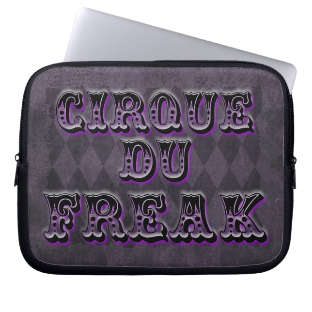 Housse Pour Ordinateur Portable Jacquard gothique Cirque Du Freak (Devant)