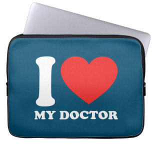 Housse Pour Ordinateur Portable J'Aime Mon Docteur