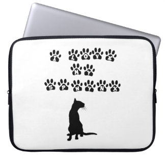 Housse Pour Ordinateur Portable J'Aime Mon Sphynx Black