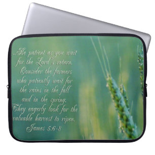Housse Pour Ordinateur Portable James 5:6-8 Persévérance Inspiration