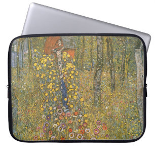 Housse Pour Ordinateur Portable Jardin agricole avec Crucifix (par Gustav Klimt)