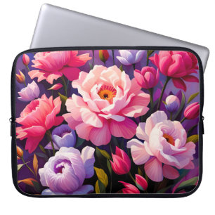 Housse Pour Ordinateur Portable Jardin de floraison rose du lever de soleil Zen de