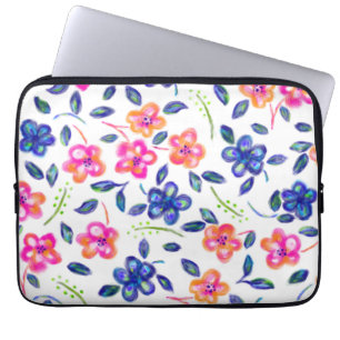 Housse Pour Ordinateur Portable Jardin fleuri