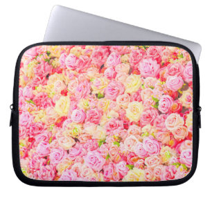 Housse Pour Ordinateur Portable Jardin rose