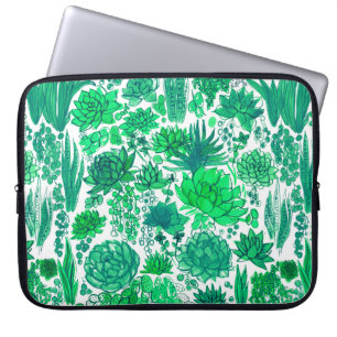 Housse Pour Ordinateur Portable Jardin succulent