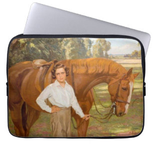 Housse Pour Ordinateur Portable Jasmine le Cheval (par Algernon Talmage)