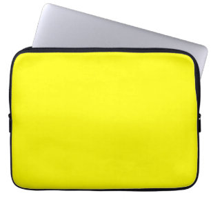 Housse Pour Ordinateur Portable Jaune clair (couleur solide) 