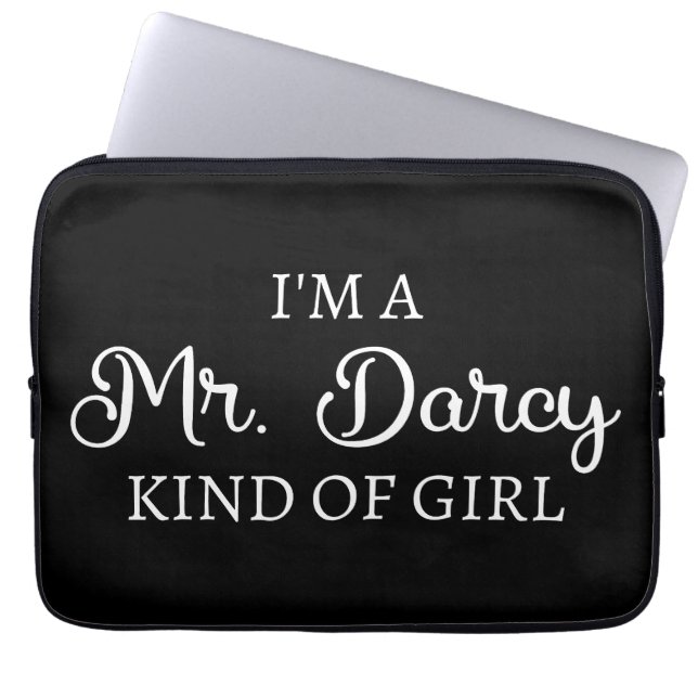Housse Pour Ordinateur Portable Je suis M. Darcy, genre de fille (Devant)