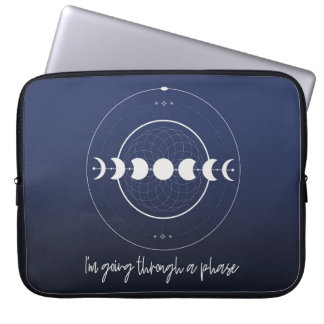 Housse Pour Ordinateur Portable Je traverse une phase (lune)