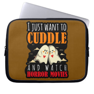 Housse Pour Ordinateur Portable Je Veux Juste Casser Et Regarder Des Films D'Horre