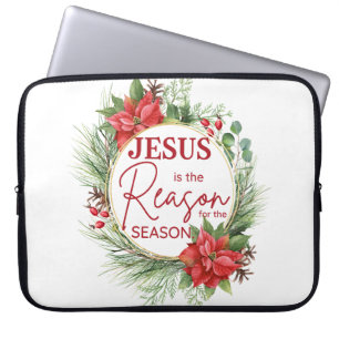 Housse Pour Ordinateur Portable Jésus est la raison de la saison Noël