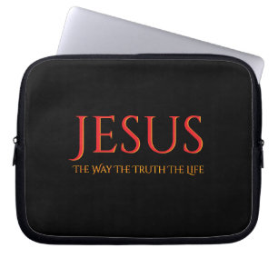 Housse Pour Ordinateur Portable Jésus Le Chemin La Vérité La Vie