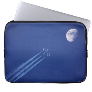 Housse Pour Ordinateur Portable Jets à côté de la Lune Colombie-Britannique