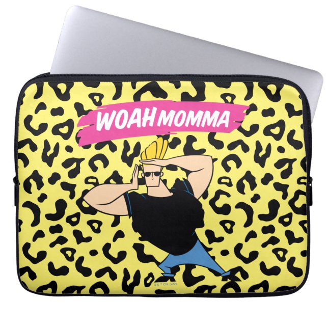 Housse Pour Ordinateur Portable Johnny Bravo - Woah Momma (Devant)