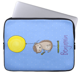 Housse Pour Ordinateur Portable Joli hérisson et motif de dessin animé de ballon