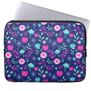 Housse Pour Ordinateur Portable Joli motif floral de fond