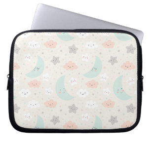 Housse Pour Ordinateur Portable Joli Motif Pastel Sky souriant