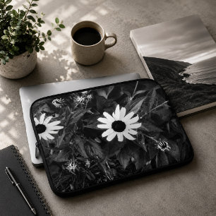 Housse Pour Ordinateur Portable Jolie Fleur Blanche