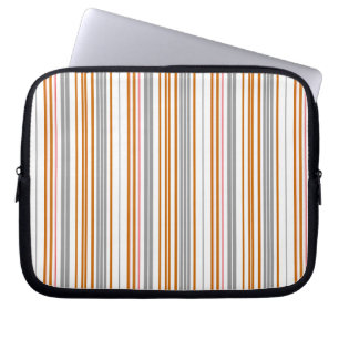 Housse Pour Ordinateur Portable Jolies rayures grises marron