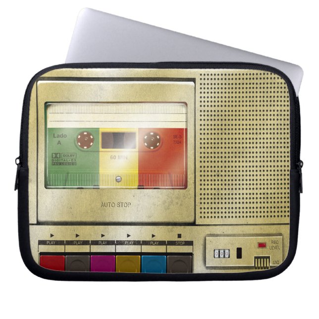 Housse Pour Ordinateur Portable Joueur d'enregistreur à cassettes (Devant)