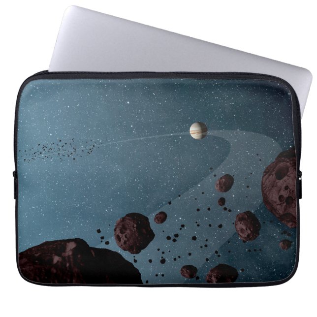 Housse Pour Ordinateur Portable Jovian Trojans Astéroïdes. (Devant)