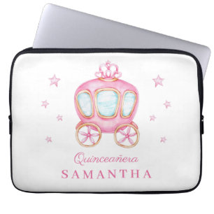 Housse Pour Ordinateur Portable Joyeux anniversaire petite voiture princesse