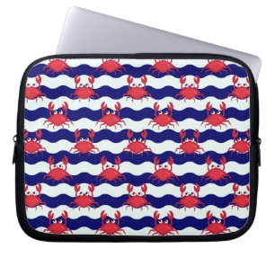 Housse Pour Ordinateur Portable Joyeux Motif de crabes