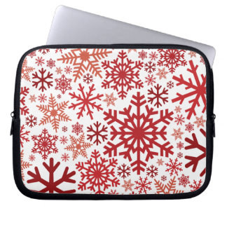 Housse Pour Ordinateur Portable Joyeux Noël hiver Motif de flocon de neige
