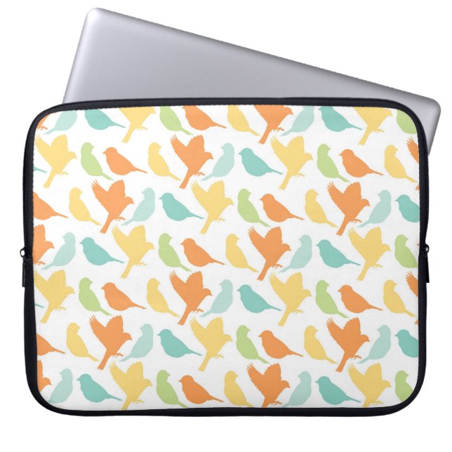 Housse Pour Ordinateur Portable Joyeux Oiseaux (Devant)