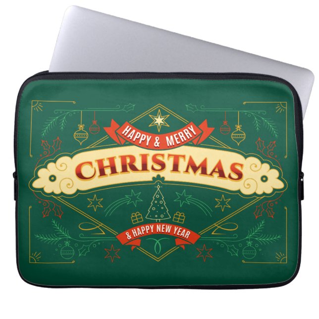 Housse Pour Ordinateur Portable Joyeux Squishmas (Devant)