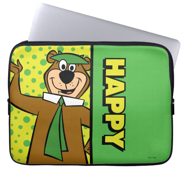 Housse Pour Ordinateur Portable Joyeux Yogi Bear (Devant)