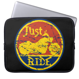 Housse Pour Ordinateur Portable Juste motos bleu de tour et jaune rouges