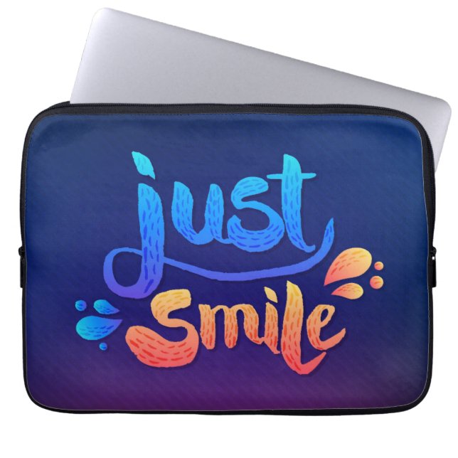 Housse Pour Ordinateur Portable Juste sourire (Devant)