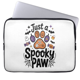 Housse Pour Ordinateur Portable Juste une patte effrayante PNG, Chien Halloween