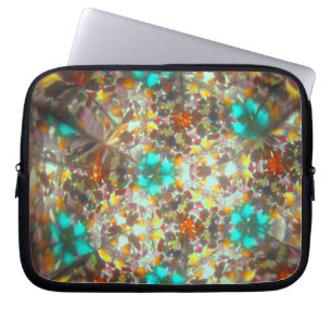 Housse Pour Ordinateur Portable Kaleidescope incrusté de bijoux pour novembre